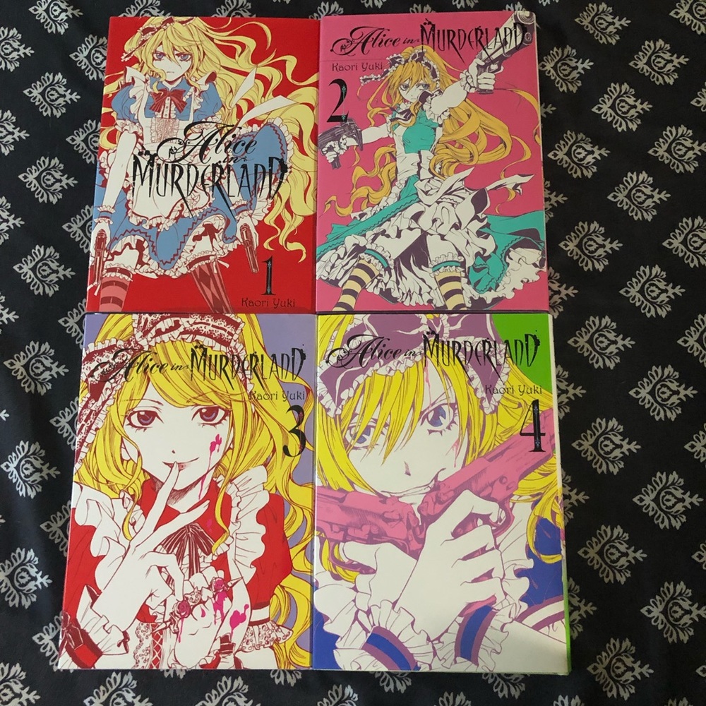 Alice in murderland manga volumes 1-4 hard cover